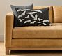 Beaded Bat Embroidered Lumbar Pillow