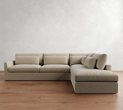 Westwood Fin Arm Deep Seat Return Bumper Sectional (122&quot;-134&quot;)