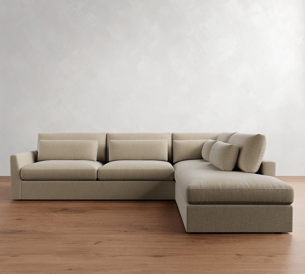 Westwood Fin Arm Deep Seat Return Bumper Sectional (122&quot;-134&quot;)