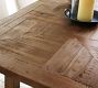 Reclaimed Parquet Extendable Dining Table (78&quot;-96&quot;)