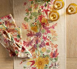 Fall Botanical Cotton Napkins - Set of 4