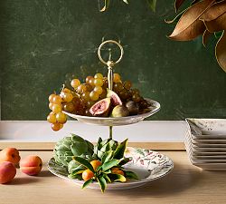 Bedford Harvest Stoneware Tiered Stand