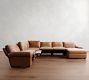 Big Sur Roll Arm Leather Power Reclining 6-Piece Chaise Sectional (154&quot;-166&quot;)