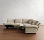 Big Sur Roll Arm Reversible Power Reclining Sectional (122&quot;-134&quot;)