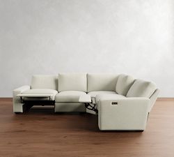 Big Sur Square Arm Reversible Power Reclining Sectional (121&quot;-133&quot;)