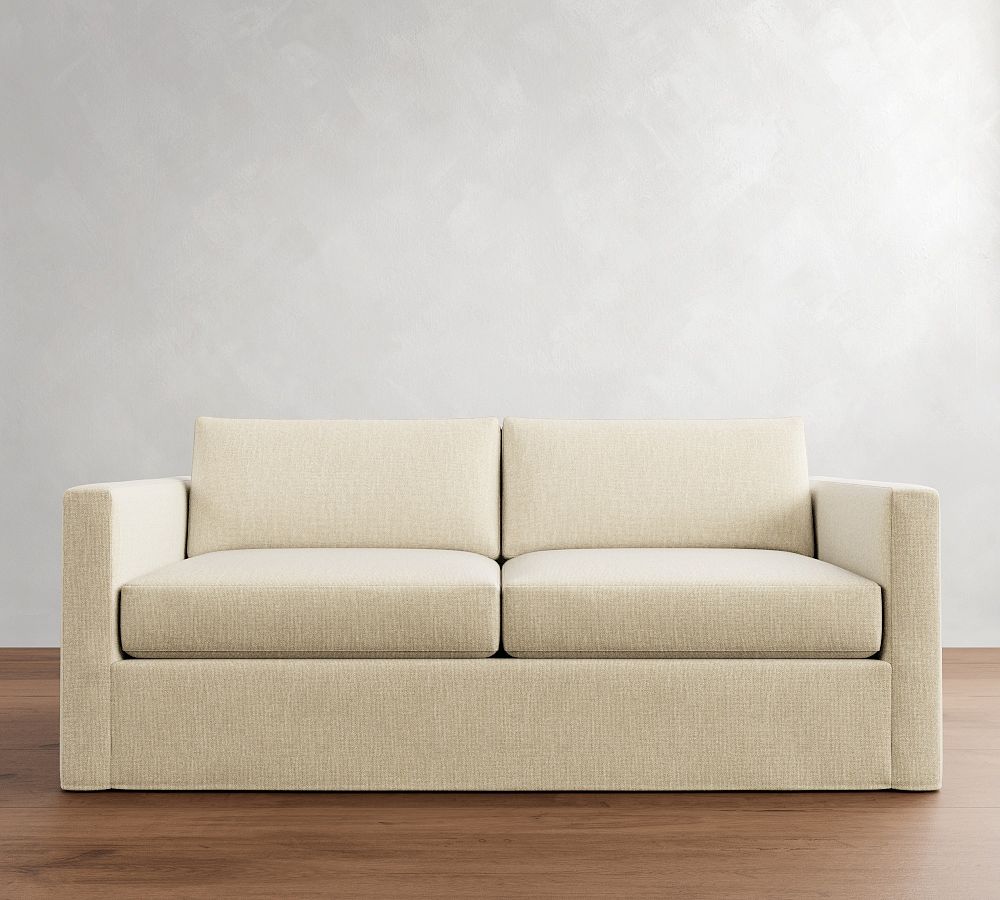 Carmel Slim Arm Slipcovered Sleeper Sofa (73&quot;-81&quot;)