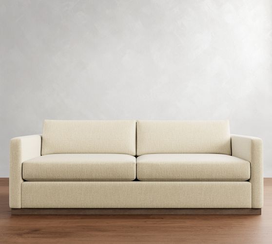 Carmel Slim Arm Wood Base Sofa (56"-116")