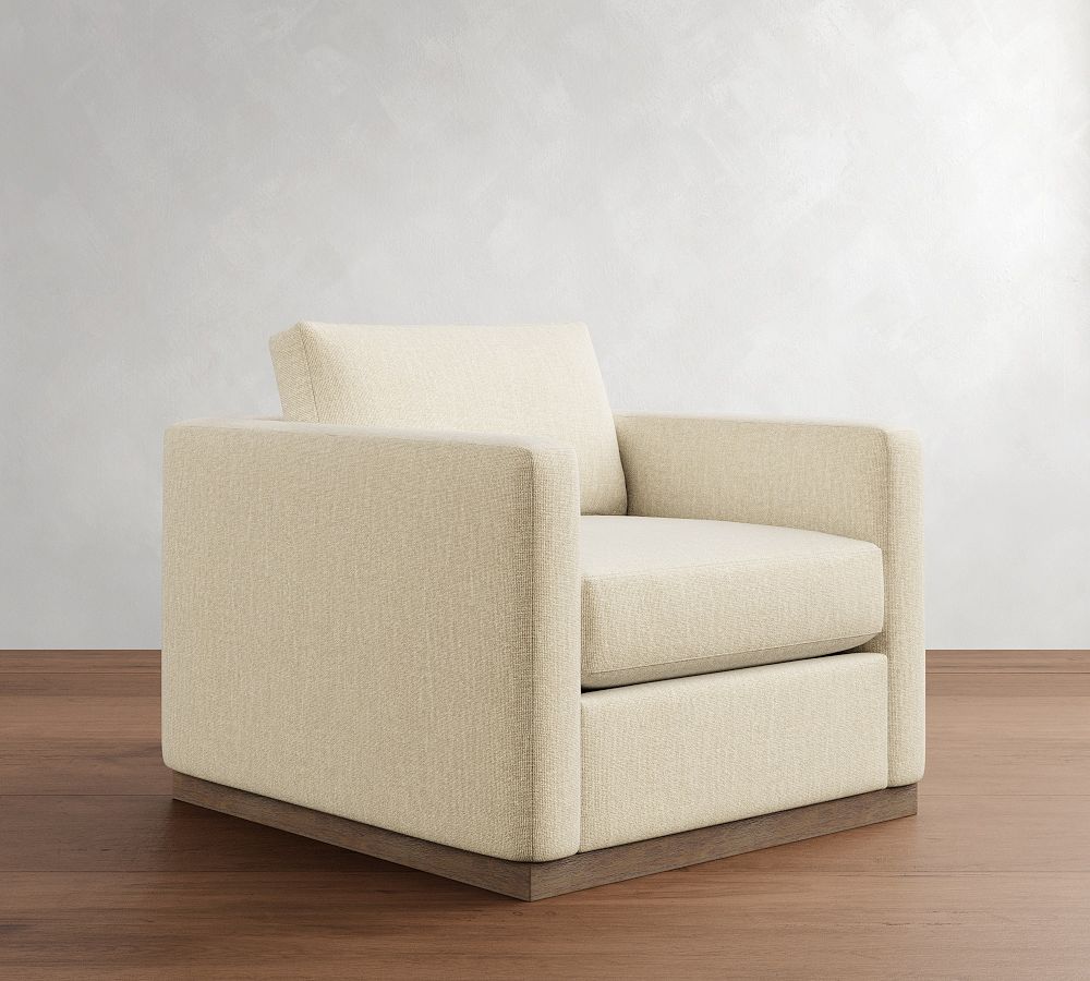Carmel Slim Arm Wood Base Chair