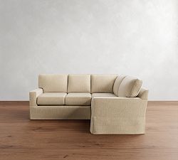 Buchanan Square Arm Slipcovered 3-Piece Sectional (93&quot;)
