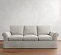 PB Comfort Roll Arm Slipcovered Sleeper Sofa With Memory Foam Mattress (78&quot;-87&quot;)