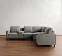 Cameron Square Arm Reversible Power Reclining Sectional - Storage Available (109&quot;&ndash;123&quot;)
