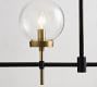 Camryn Glass Globe Linear Chandelier (49&quot;-72&quot;)