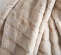 Faux Fur Channel Throw