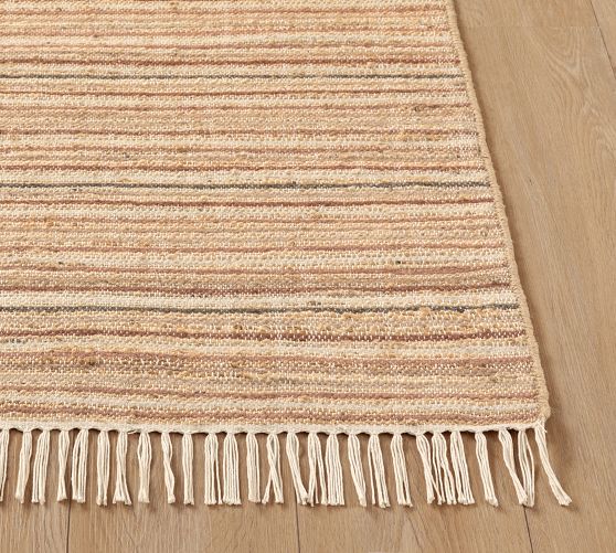 Cole Handwoven Wool Jute Striped Rug