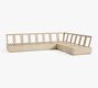 Indio Eucalyptus Modern Platform 6-Piece Outdoor Sectional (128&quot;)