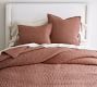 Pick-Stitch Handcrafted Cotton/Linen Quilted Sham