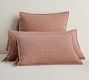Pick-Stitch Handcrafted Cotton/Linen Quilted Sham