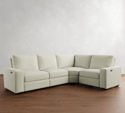 Big Sur Square Arm Reversible Power Reclining Sectional (121&quot;-133&quot;)