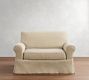 Buchanan Roll Arm Slipcovered Single Sleeper Sofa with Memory Foam Mattress (56&quot;)