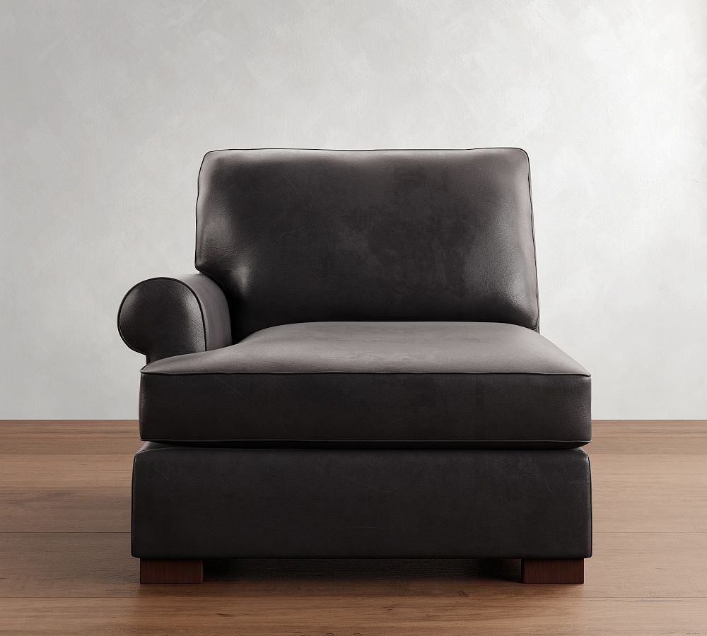 Build Your Own Townsend Roll Arm Leather Sectional
