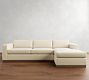 Carmel Wide Arm Wood Base Chaise Sectional (113&quot;&ndash;135&quot;)