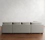 PB Comfort Modern Square Arm L-Shaped Chaise Sectional (134&quot;)
