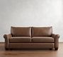 PB Comfort Roll Arm Leather Sofa (68&quot;&ndash;94&quot;)