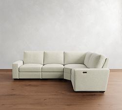 Big Sur Square Arm Reversible Power Reclining Sectional (121&quot;-133&quot;)