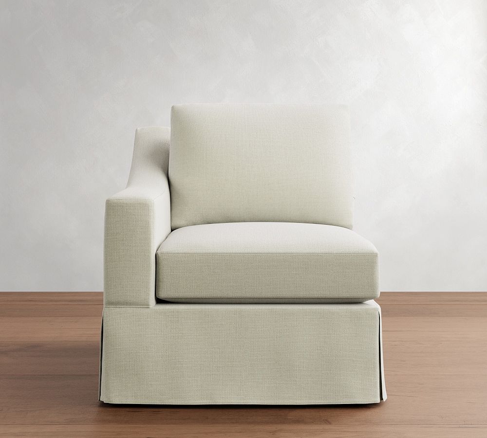 Build Your Own York Slope Arm Slipcovered Sectional