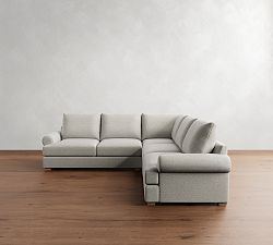 Canyon Roll Arm 3-Piece L-Shaped Sectional (121&quot;)