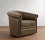 Cyrus Leather Swivel Chair