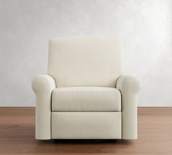PB Comfort Modern Roll Arm Manual &amp; Power Swivel Glider Recliner