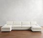 PB Comfort Square Arm Double Chaise Sectional (131&quot;&ndash;165&quot;)