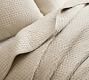 Pick-Stitch Handcrafted Cotton Linen Quilt
