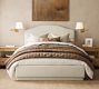 Hampton Upholstered Curved Bed