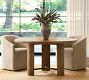 Baldwin Leather Barrel Back Dining Chair