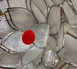 Open Box: Capiz Flush Mount (15&quot;-23&quot;)