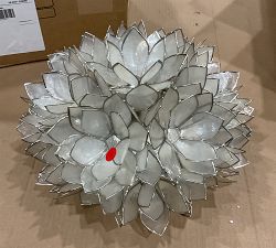 Open Box: Capiz Flush Mount (15&quot;-23&quot;)