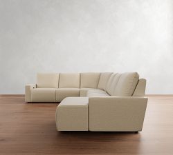 Larkspur Power Reclining L-Shaped Wedge Chaise Sectional-Storage Available (175&quot;-188&quot;)