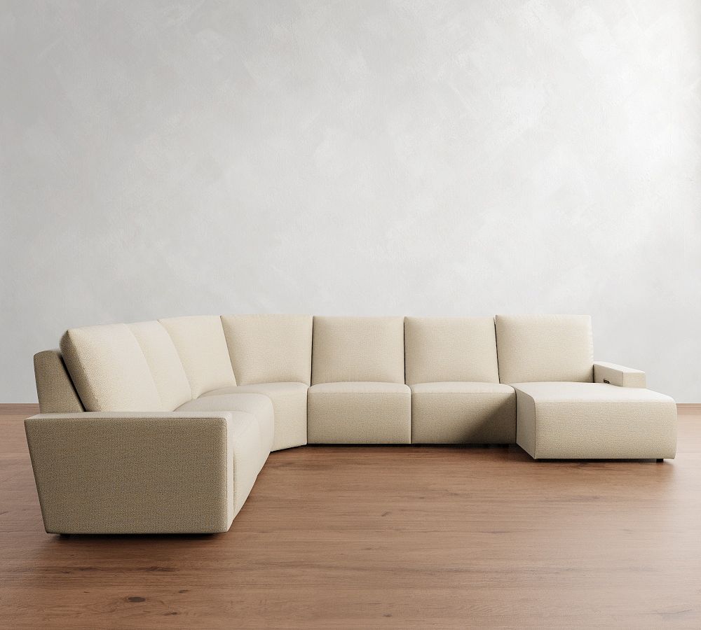 Larkspur Power Reclining L-Shaped Wedge Chaise Sectional-Storage Available (175&quot;-188&quot;)
