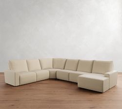 Larkspur Power Reclining L-Shaped Wedge Chaise Sectional-Storage Available (175&quot;-188&quot;)