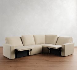 Larkspur Power Reclining Wedge Sectional - Storage Available (142&quot;-155&quot;)