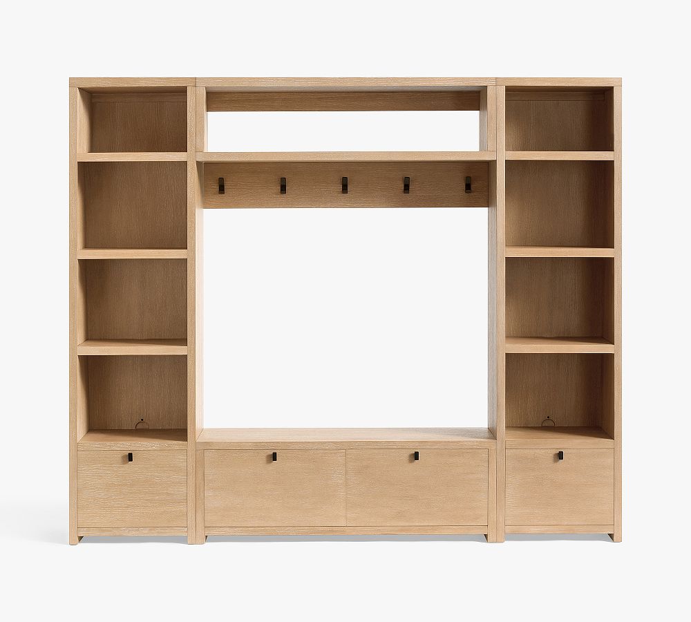 Modern Farmhouse 4-Piece Entryway Set with Storage Bench