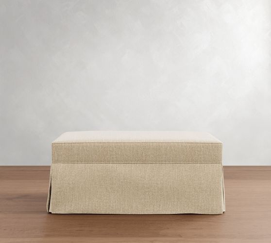 Buchanan Slipcovered Cocktail Storage Ottoman