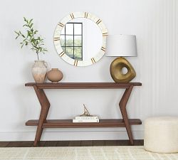 Coco Round Bone Mirror - 30&quot;