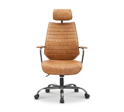 Harbor Leather Swivel Desk Chair