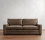 Pearce Square Arm Leather Sofa (64&quot;&ndash;91&quot;)