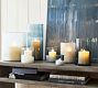Montauk Frosted Handcrafted Glass Hurricane Candle Holder