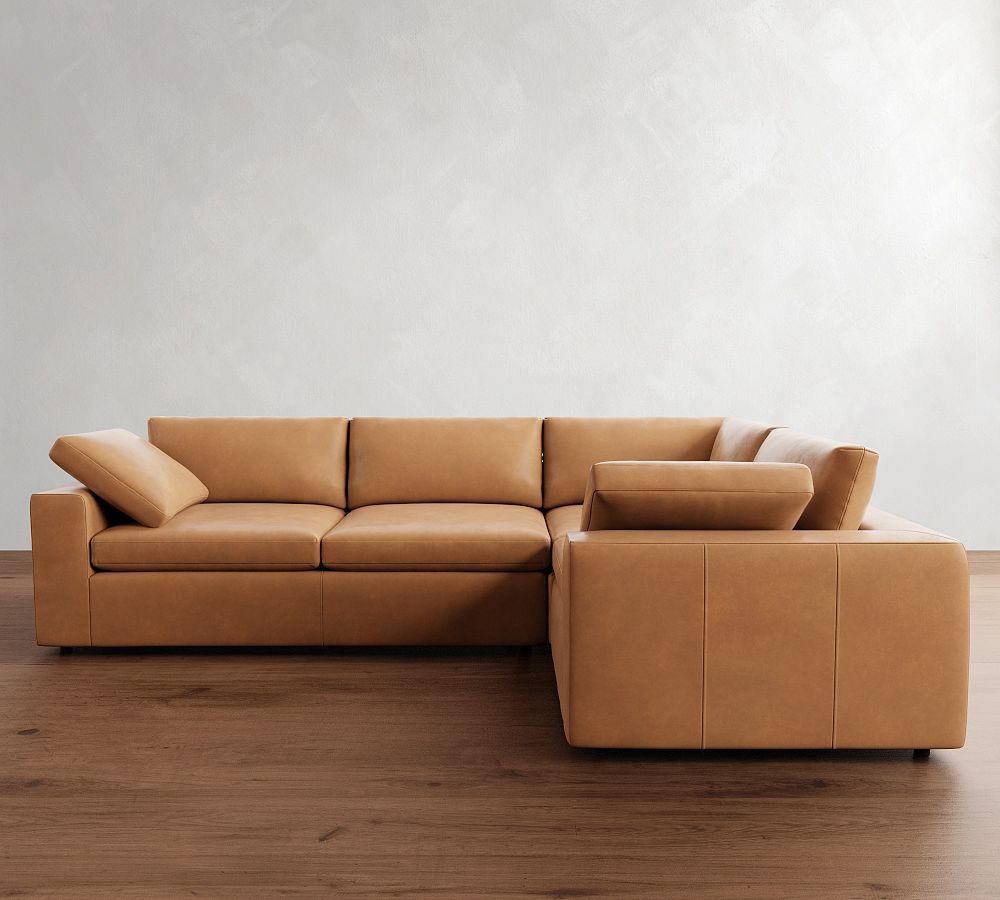 Dream Leather 3-Piece Sectional (120&quot;)