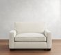 PB Comfort Square Arm Single Sleeper Sofa with Memory Foam Mattress (56&quot;)